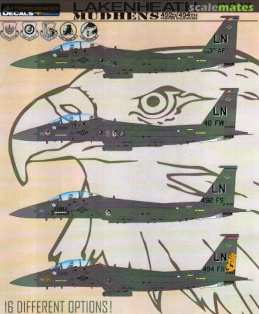 Boxart Lakenheath Mudhens 48-045 Afterburner Decals