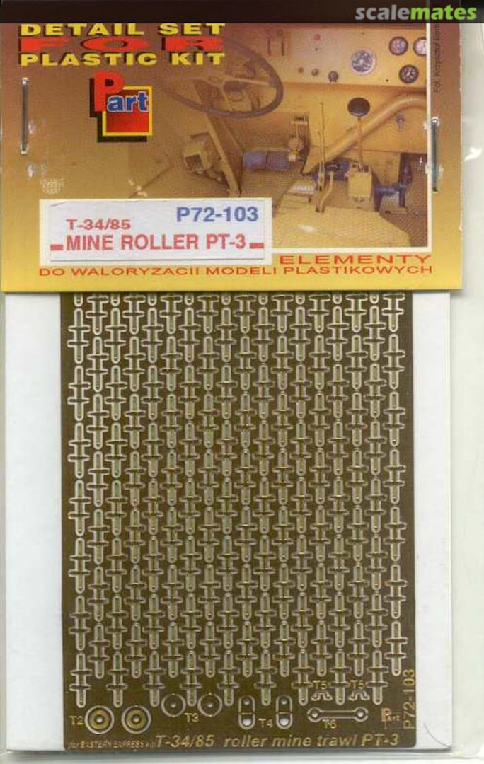 Boxart T-34/85 MINE ROLLER PT-3 P72-103 Part