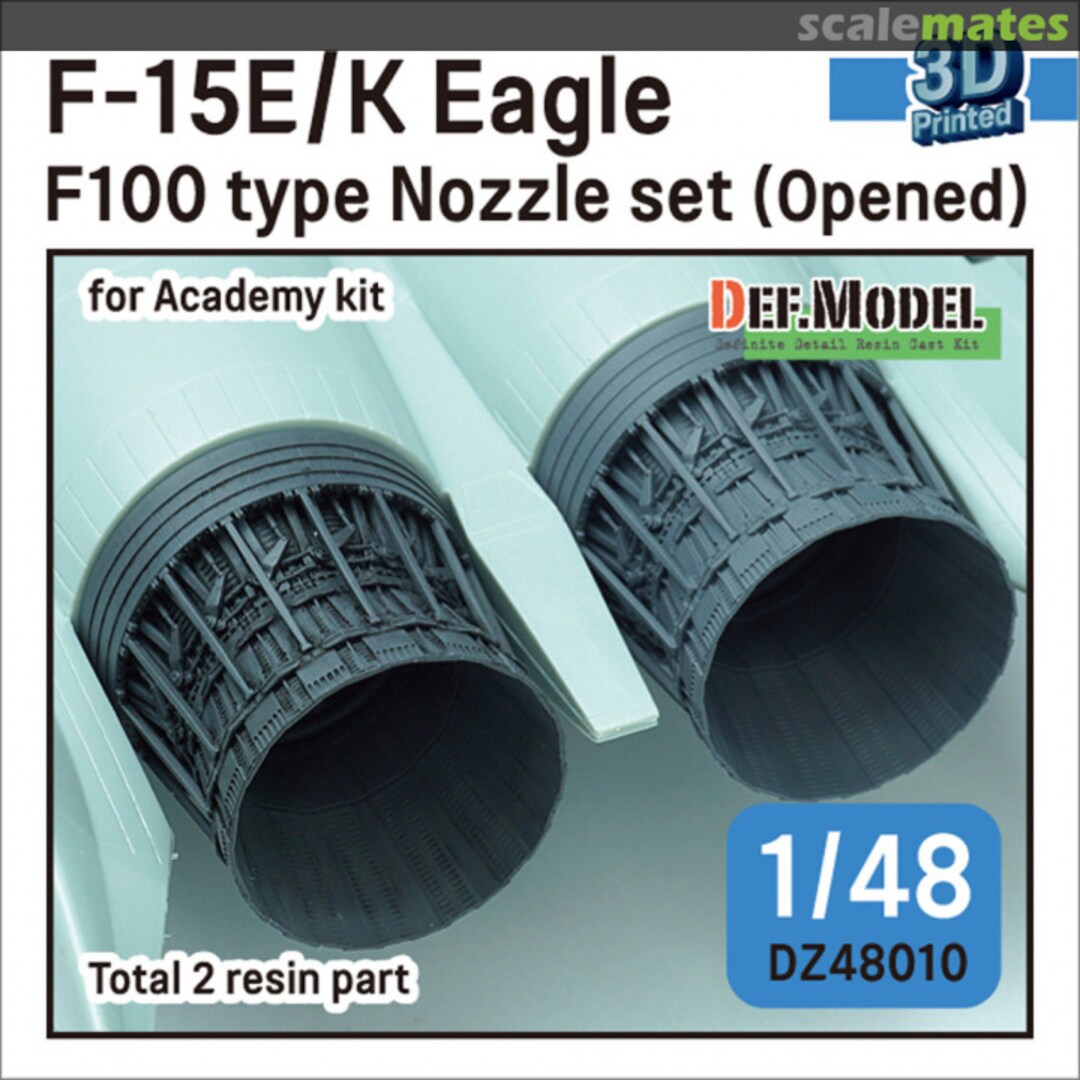 Boxart ​F-15E/K Eagle F100 type Nozzle set (opened) DZ48010 Def.Model