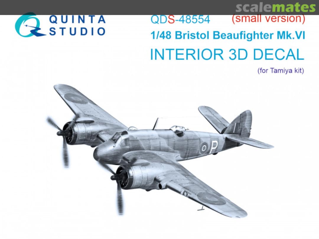 Boxart Bristol Beaufighter Mk.VI interior 3D decals (small version) QDS-48554 Quinta Studio