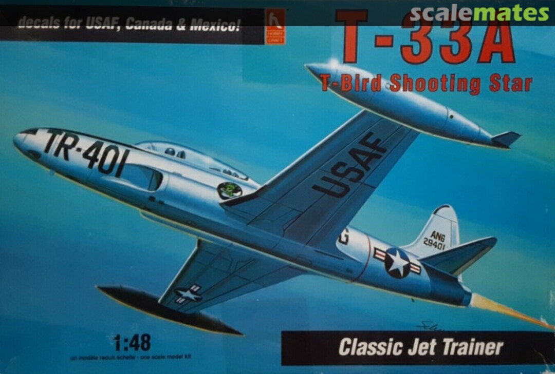 Boxart T-33A T-bird Shooting Star HC1595 Hobbycraft