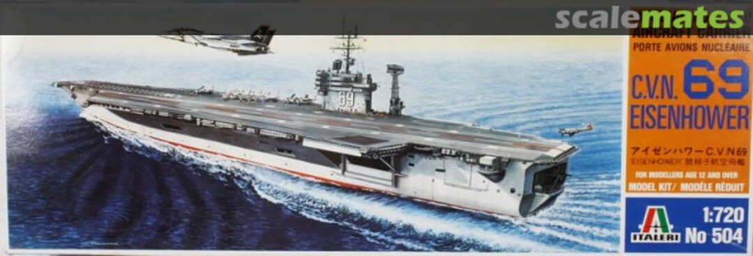 Boxart USS Dwight D Eisenhower 504 Italeri