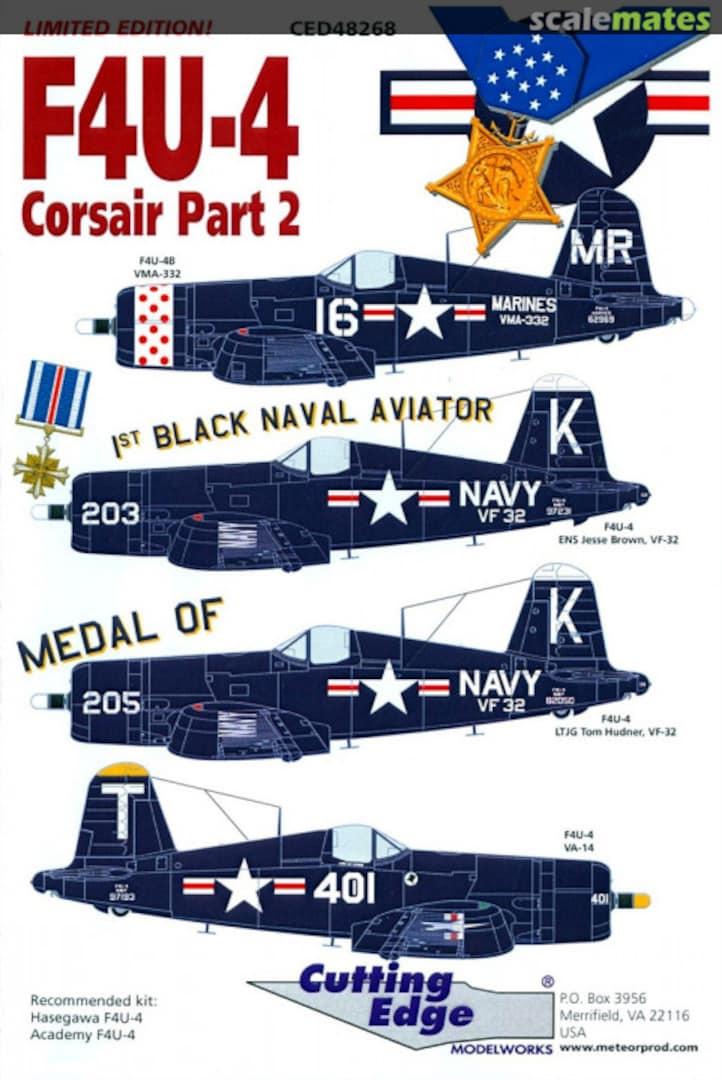 Boxart F4U-4 Corsair Part 2 CED48268 Cutting Edge Modelworks