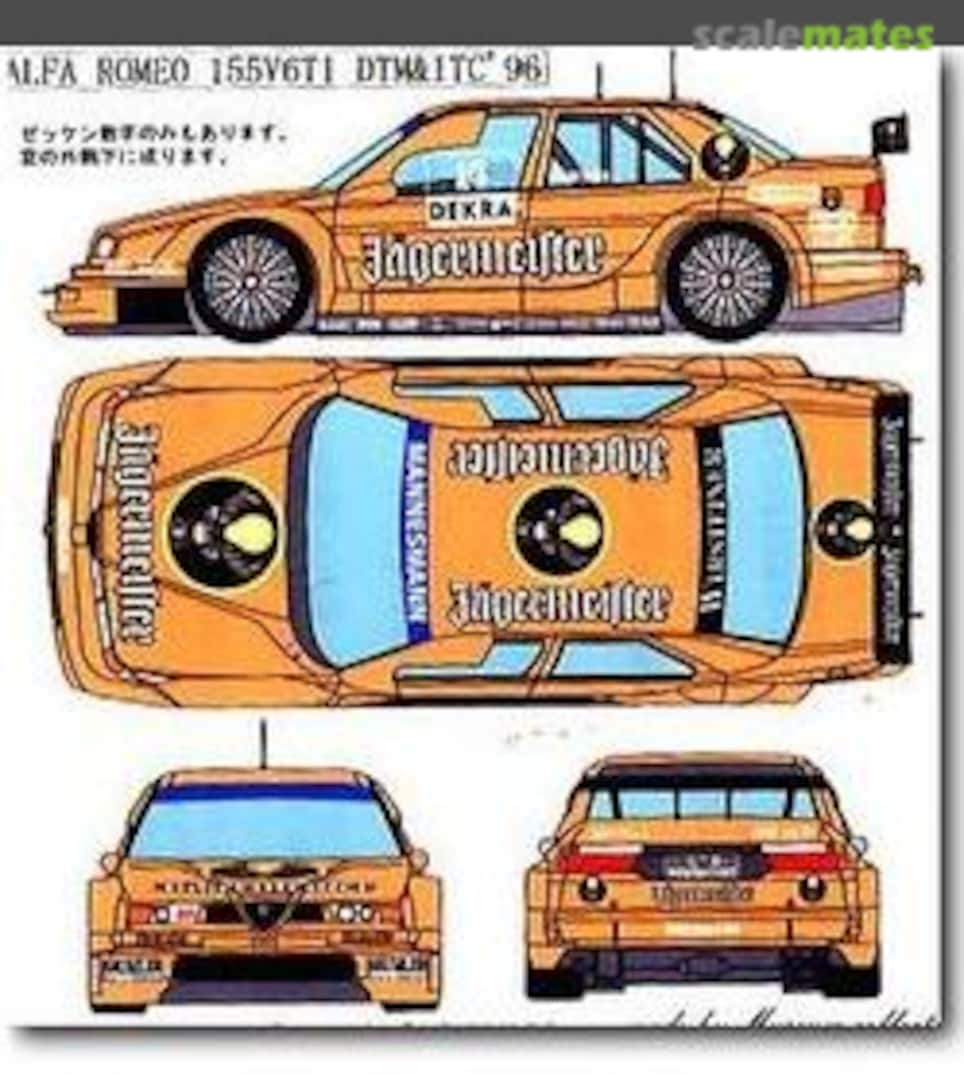 Boxart Alfa 155V6Ti DTM & ITC '96 Jagermeister Decal Set DC-198 Museum collection