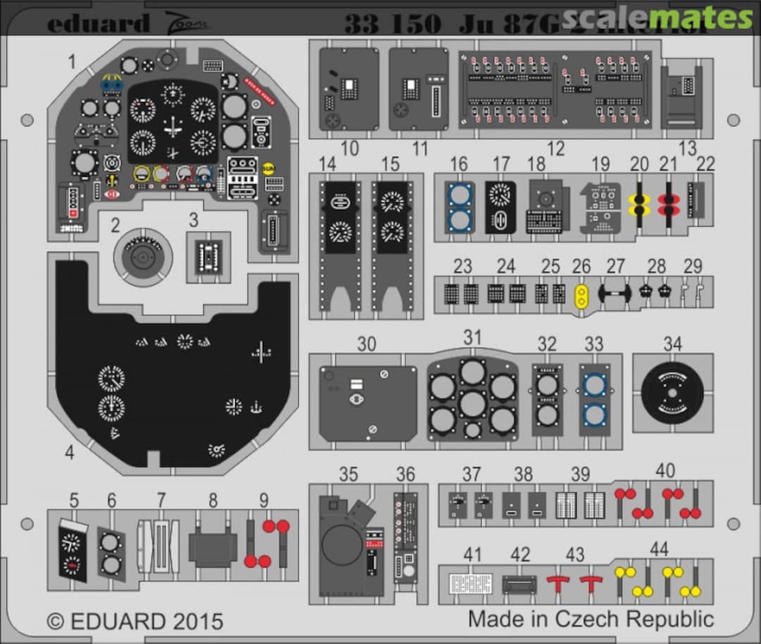 Boxart Ju 87G-2 interior Trumpeter 03218 33150 Eduard