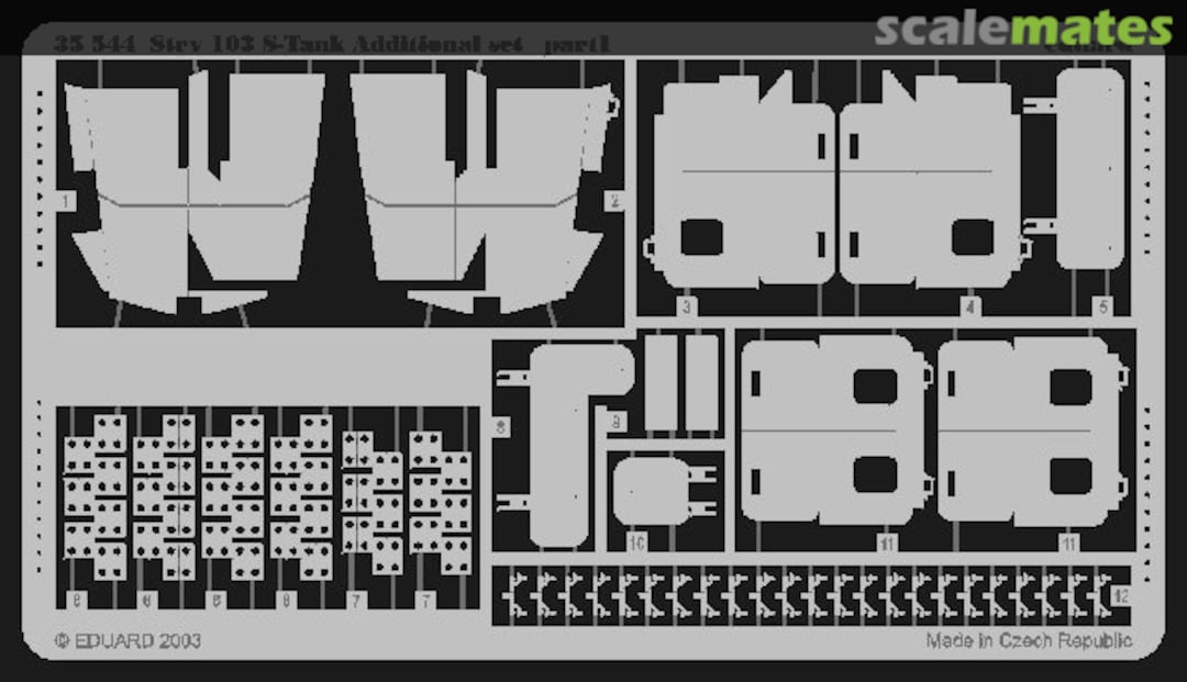 Boxart Strv. 103 S-Tank Additional Set 35544 Eduard