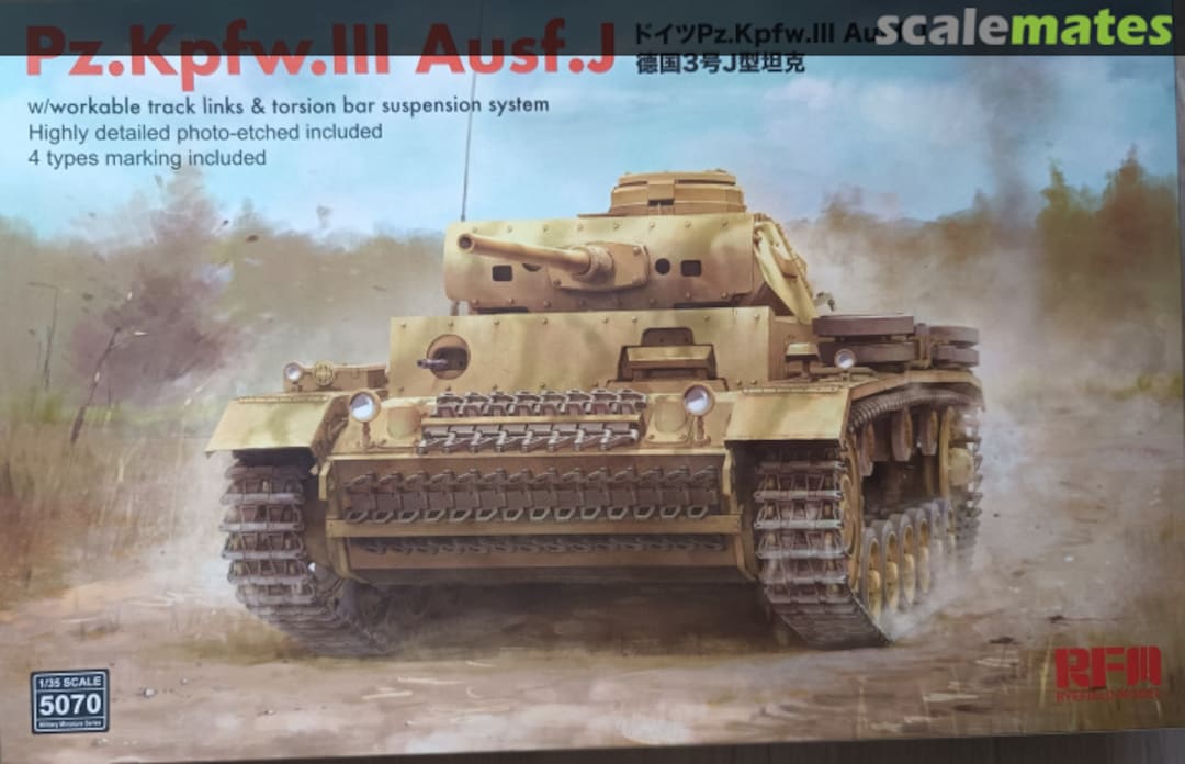 Boxart Pz.Kpfw.III Ausf.J RM-5070 Rye Field Model