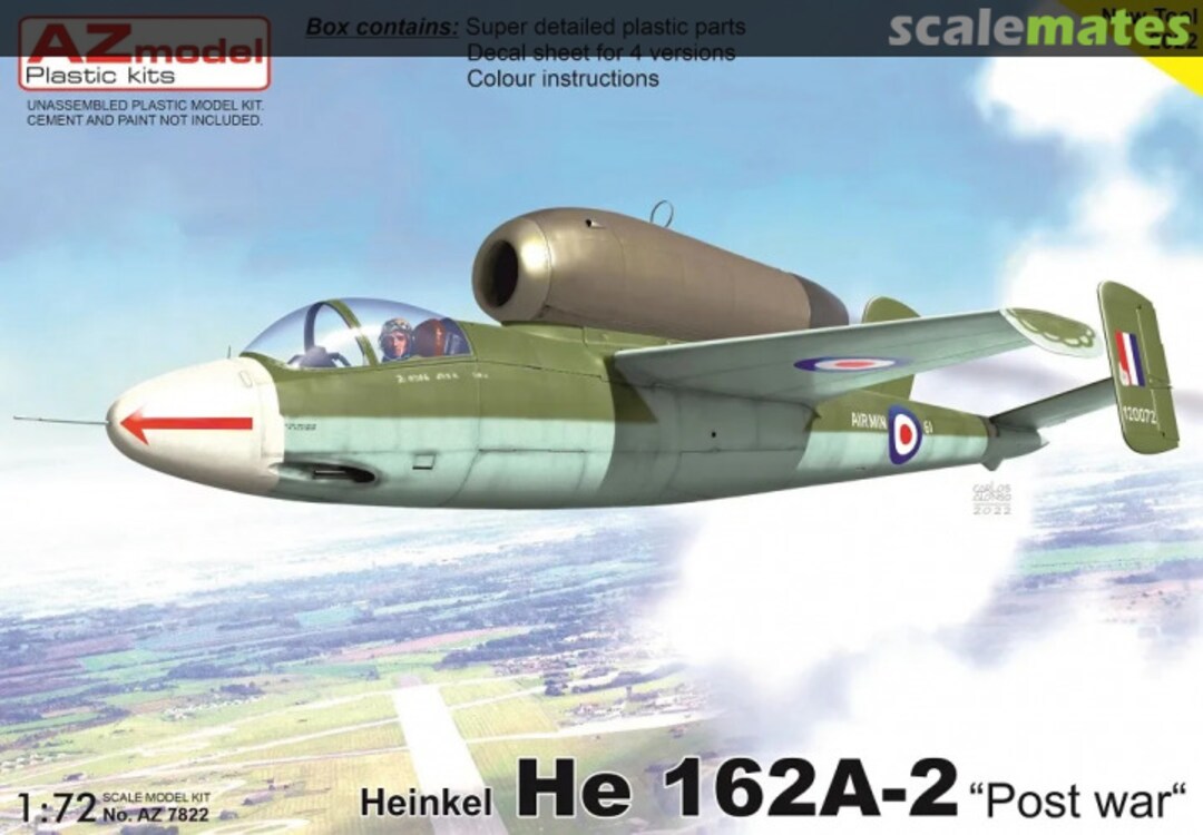 Boxart Heinkel He 162A-2 AZ 7822 AZmodel