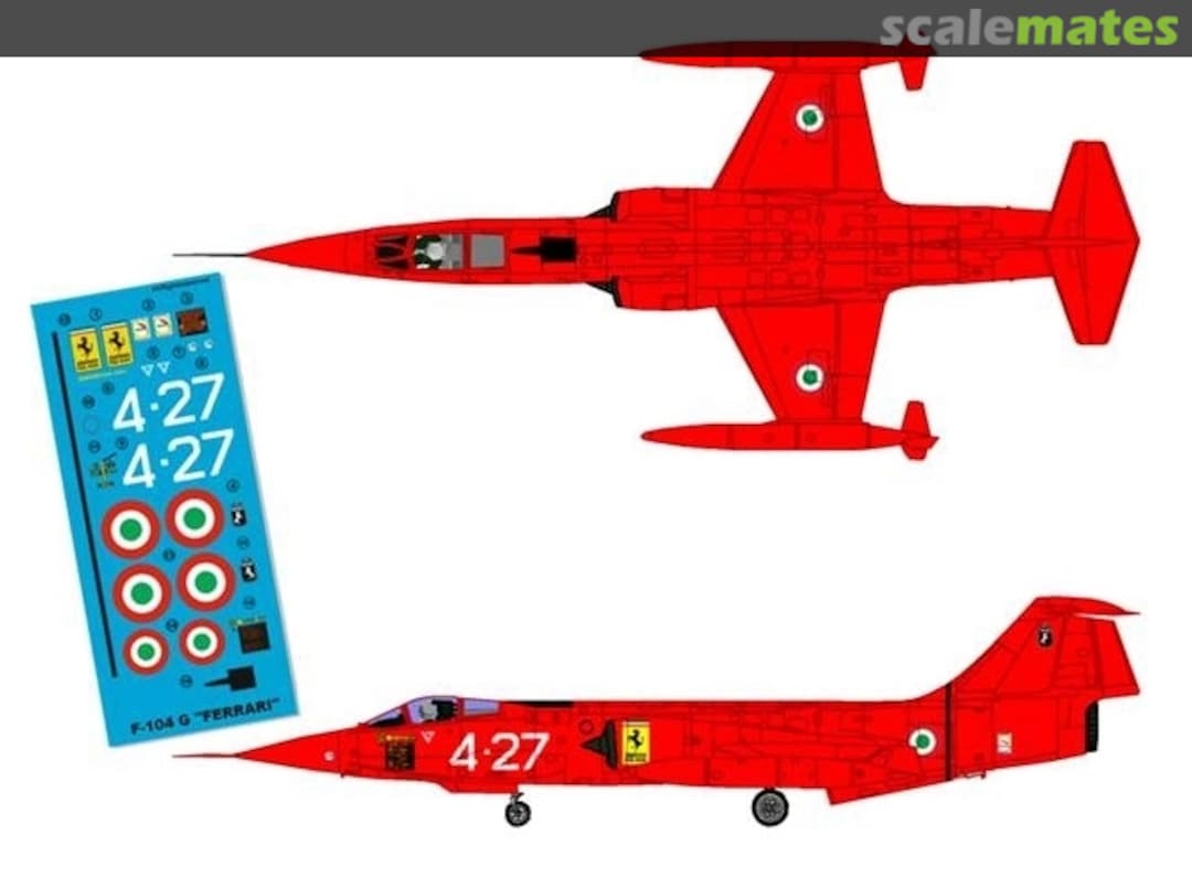 Boxart F-104G 'FERRARI' DMSC-72005 DM Special Color