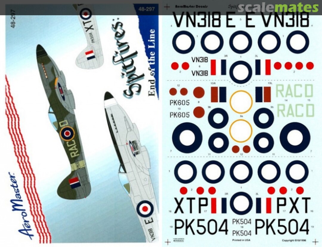 Boxart Spitfires: End of the Line 48-297 AeroMaster