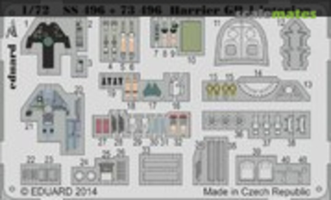 1:72 Harrier GR.1 interior (Eduard SS496)