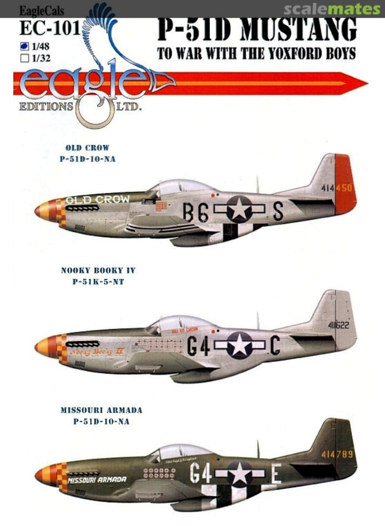 Boxart P-51D Mustang EagleCals EC48-101 Eagle Editions