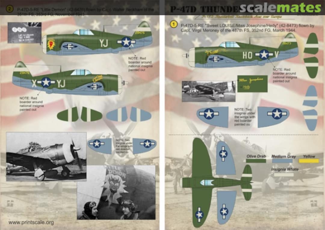 Boxart P-47D Thunderbolt Part 2 48-078 Print Scale