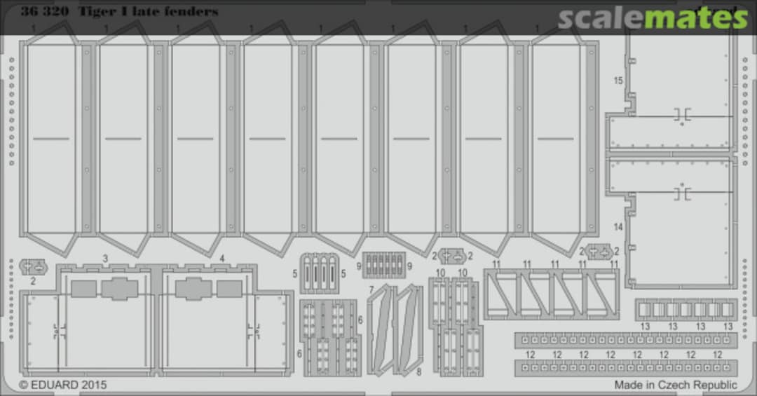Boxart Tiger I late fenders 36320 Eduard