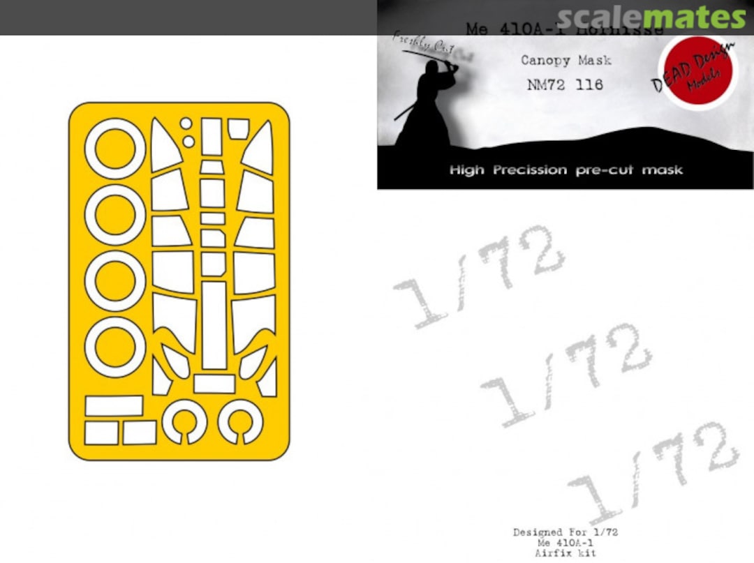 Boxart Me 410A-1 Hornisse - Canopy Mask NM72116 DEAD Design Models