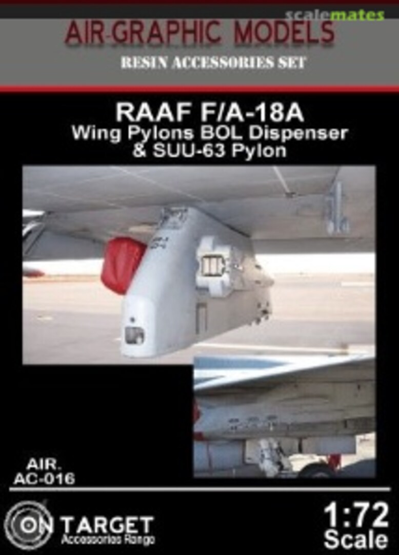 Boxart F/A-18A Wing Pylons POL Dispenser & SUU-63 Pylon AIR.AC-0XX Air-Graphic Models