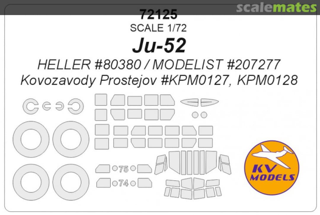 Boxart Ju-52 72125 KV Models