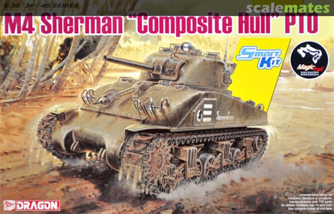 Boxart M4 Sherman "Composite Hull" PTO 6740 Dragon