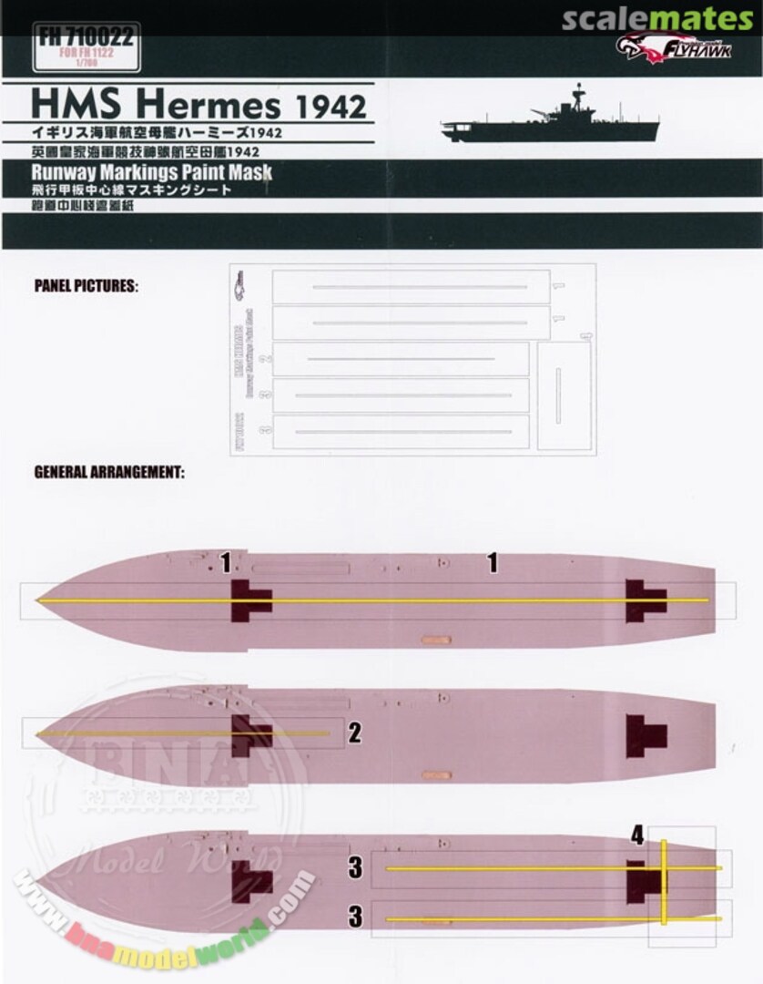 Boxart HMS Hermes 1942 FH710022 FlyHawk Model