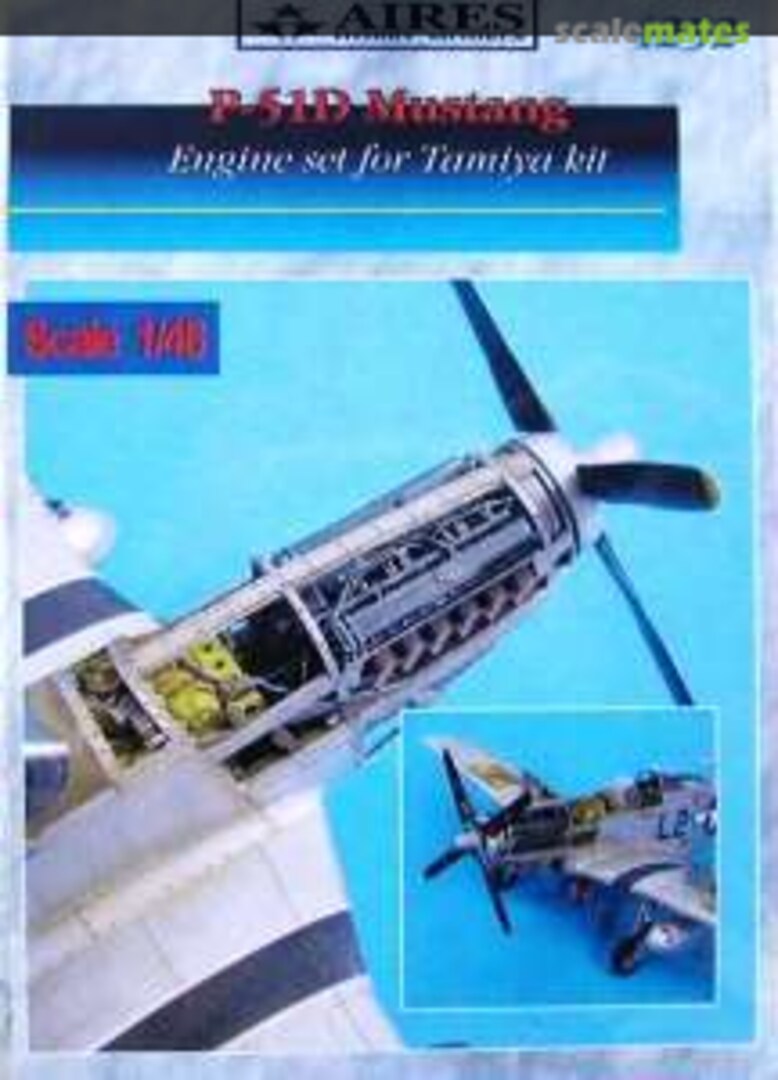 Boxart P-51D Mustang engine set 4252 Aires