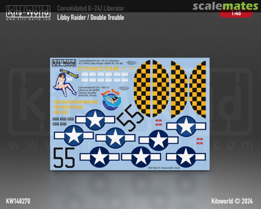 Boxart Consolidated B-24J Liberator KW148270 Kits-World