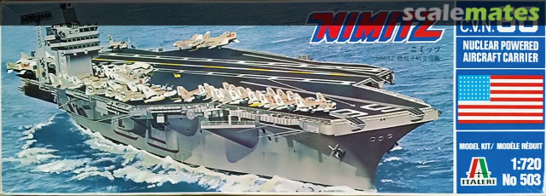 Boxart USS Nimitz CVN-68 503 Italeri