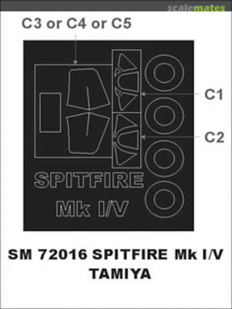 Boxart Spitfire Mk.I/V SM72016 Montex