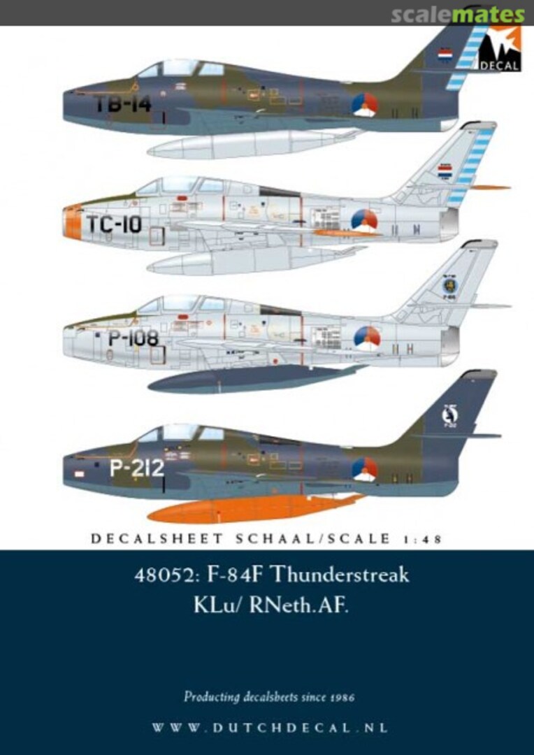 Boxart F-84F DD48052 Dutch Decal