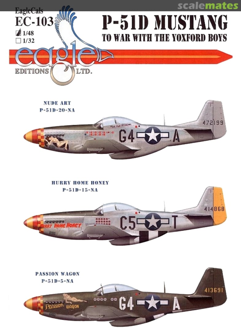 Boxart P-51D Mustang EagleCals EC48-103 Eagle Editions