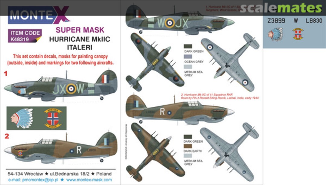 Boxart Hawker Hurricane Mk.IIc K48319 Montex