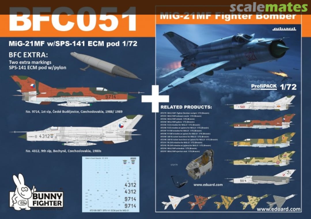 Boxart MiG-21MF Fighter Bomber BFC051 Eduard