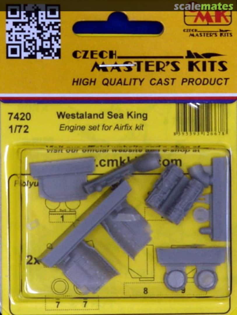 Boxart Westland Sea King Engine Set (for Airfix) 7420 CMK