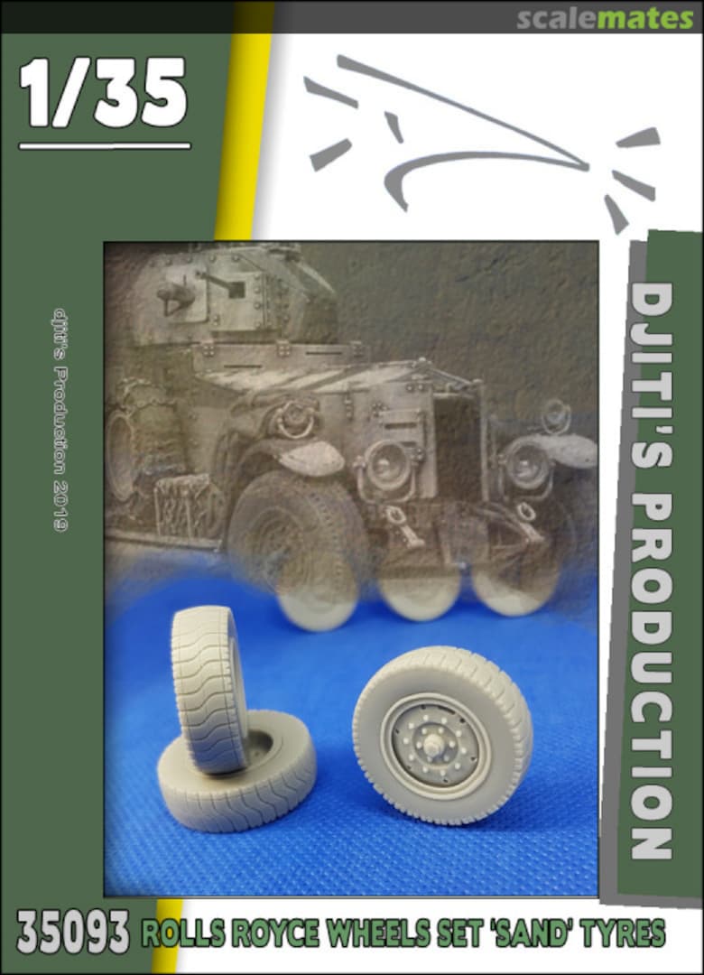 Boxart Wheels set for Rolls Royce Armored Car Sand type 35093 Djiti's Production