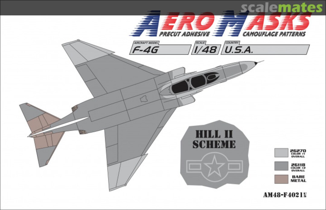 Boxart F-4G USA Hill II Scheme AM48-F4021 AeroMasks