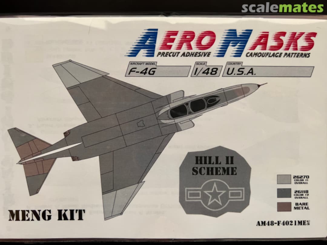 Contents F-4G USA Hill II Scheme AM48-F4021 AeroMasks