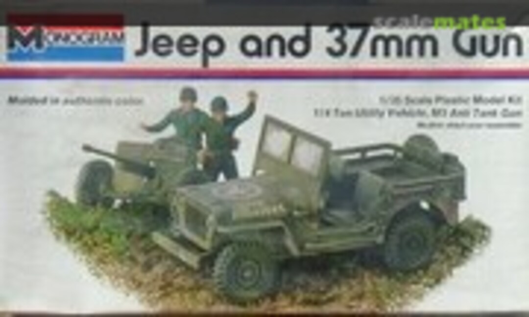 1:35 Jeep and 37mm Gun (Monogram 8711)