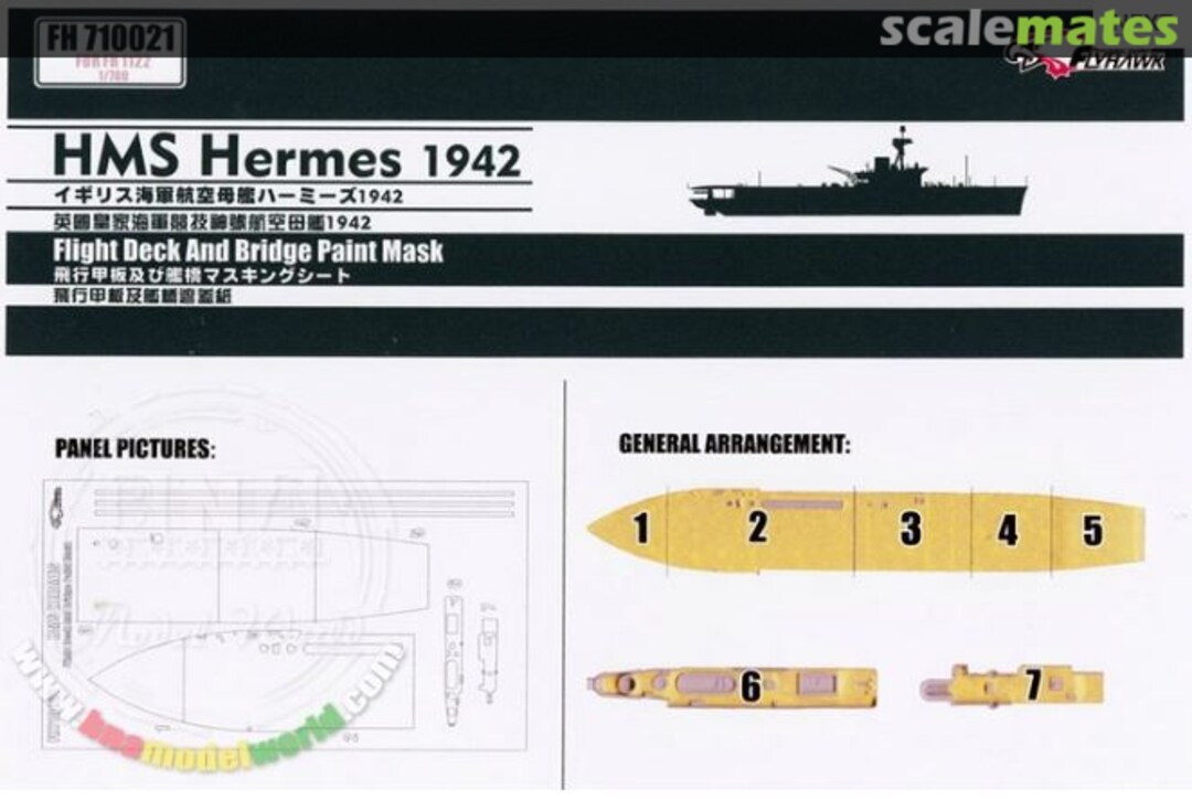 Boxart HMS Hermes 1942 FH710021 FlyHawk Model