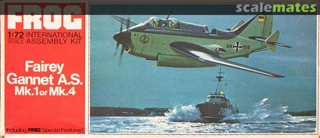 Boxart Fairey Gannet A.S. Mk.1 or Mk.4 F228 FROG