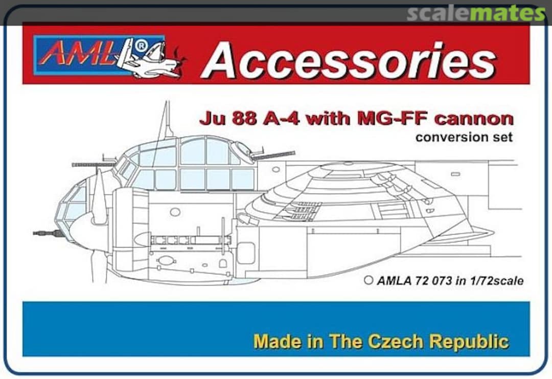 Boxart Ju 88 A-4 with MG-FF cannon AMLA 72 073 AML