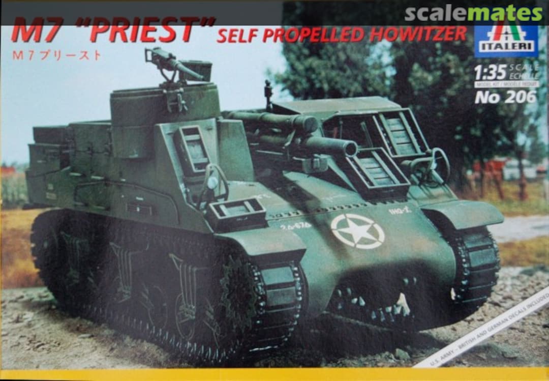 Boxart M7 Priest 206 Italeri