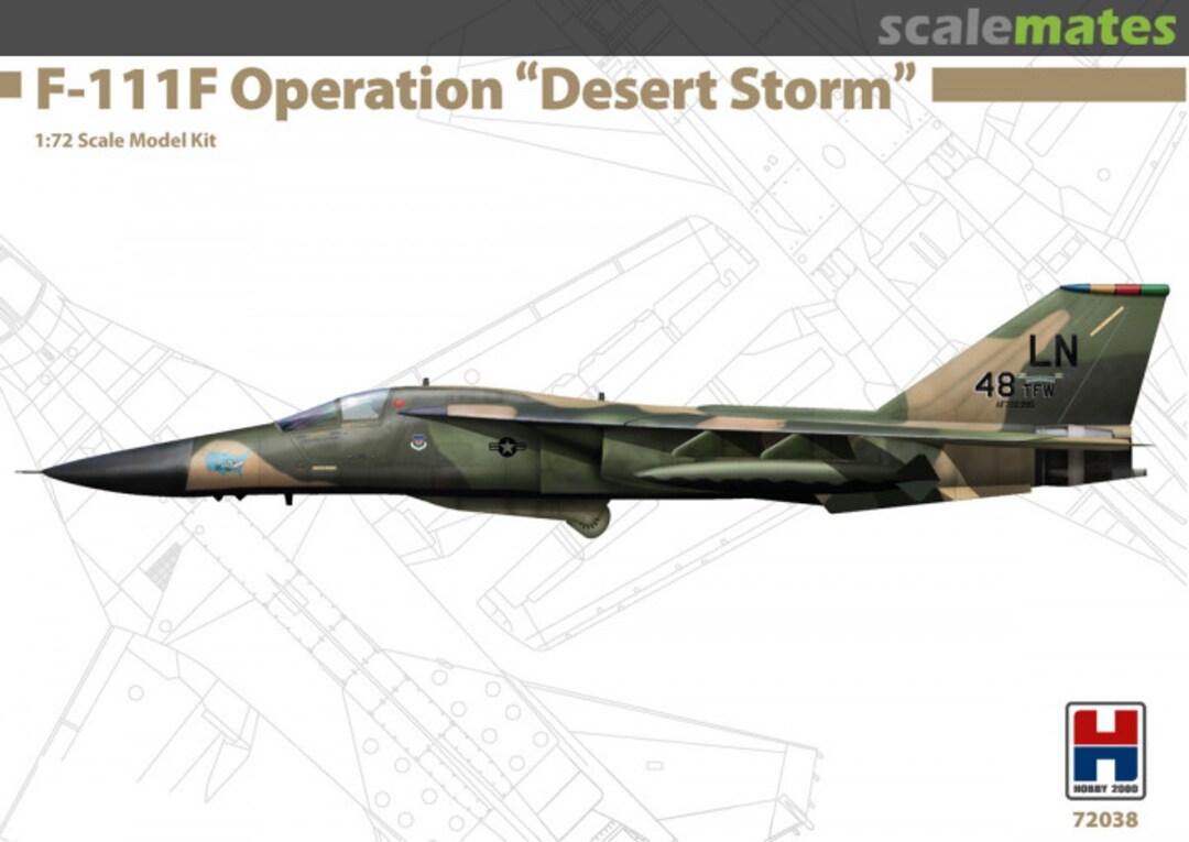 Boxart F-111F - Operation "Desert Storm" 72038 Hobby 2000