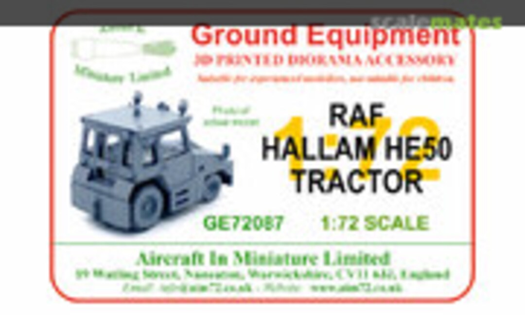 1:72 RAF Hallam HE50 Tractor (Aircraft In Miniature Ltd GE72087)