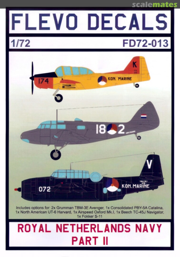 Boxart Royal Netherlands Navy Part II FD72-013 Flevo Decals