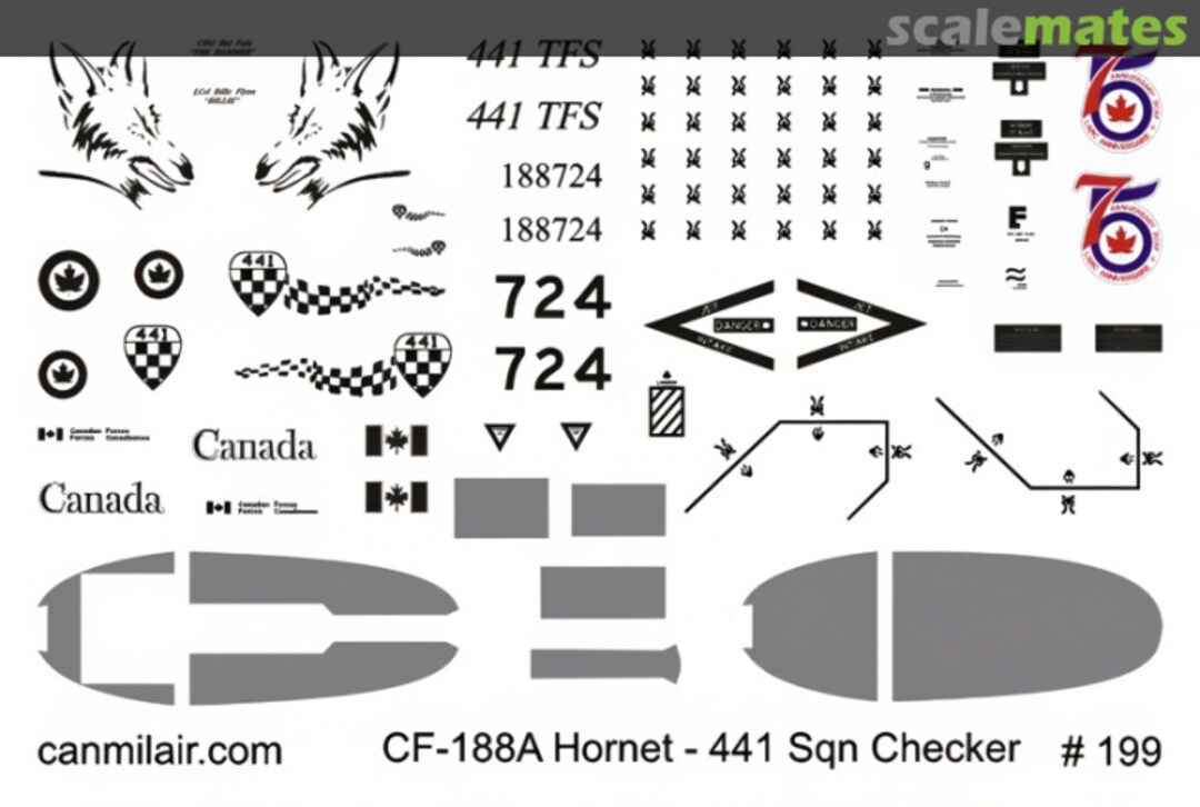 Boxart CF-118A Hornet - 441 Sqn Checker 199 CanMilAir