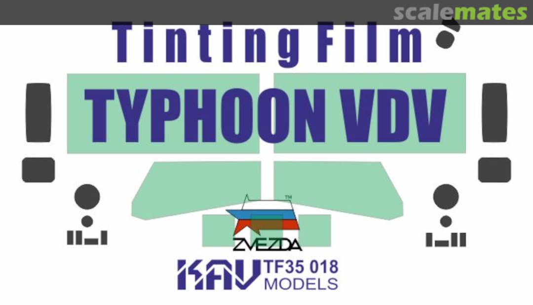 Boxart Typhoon VDV tinting film KAV TF35 018 KAV models