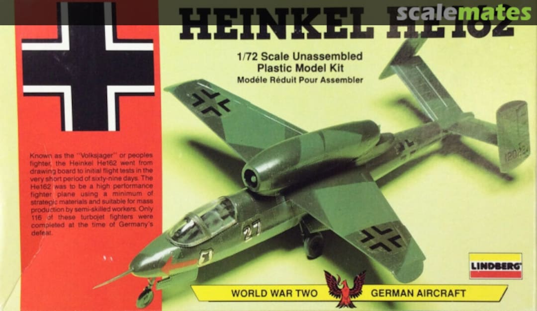 Boxart Heinkel He162 70581 Lindberg