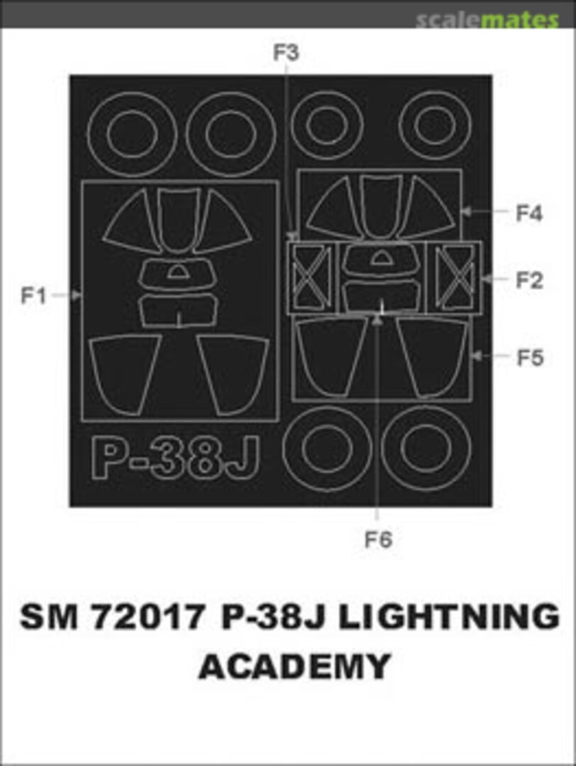 Boxart Lockheed P-38J Lightning SM72017 Montex