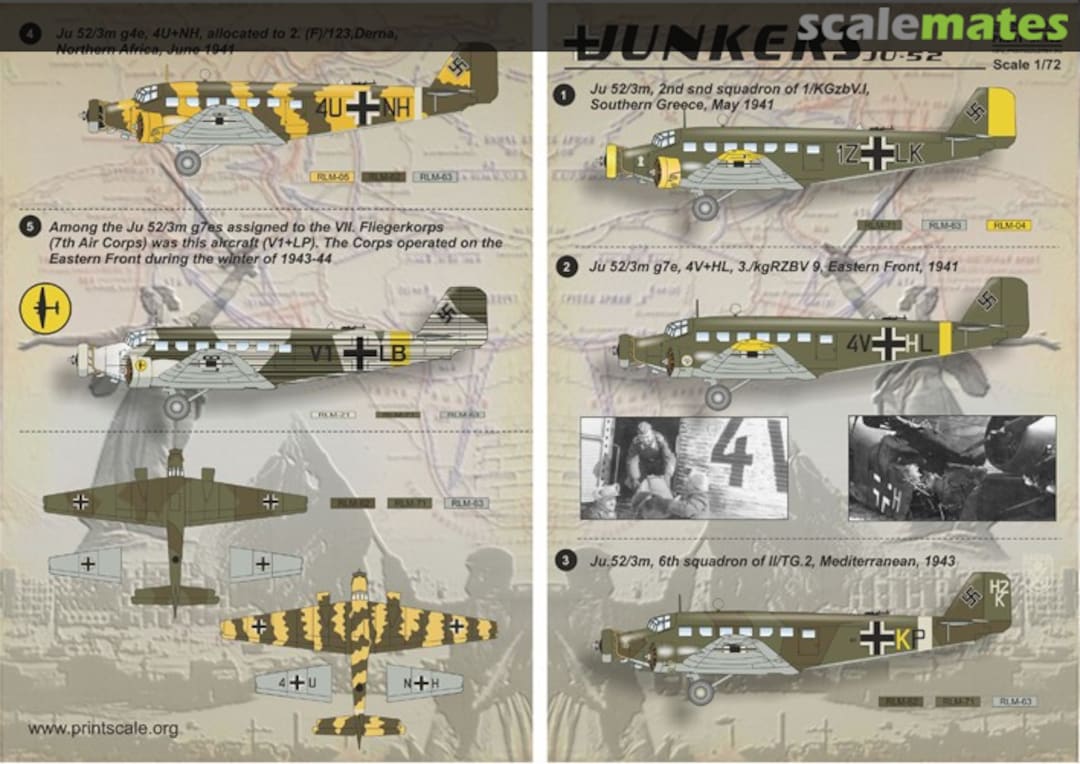 Boxart Junkers Ju 52 72-075 Print Scale