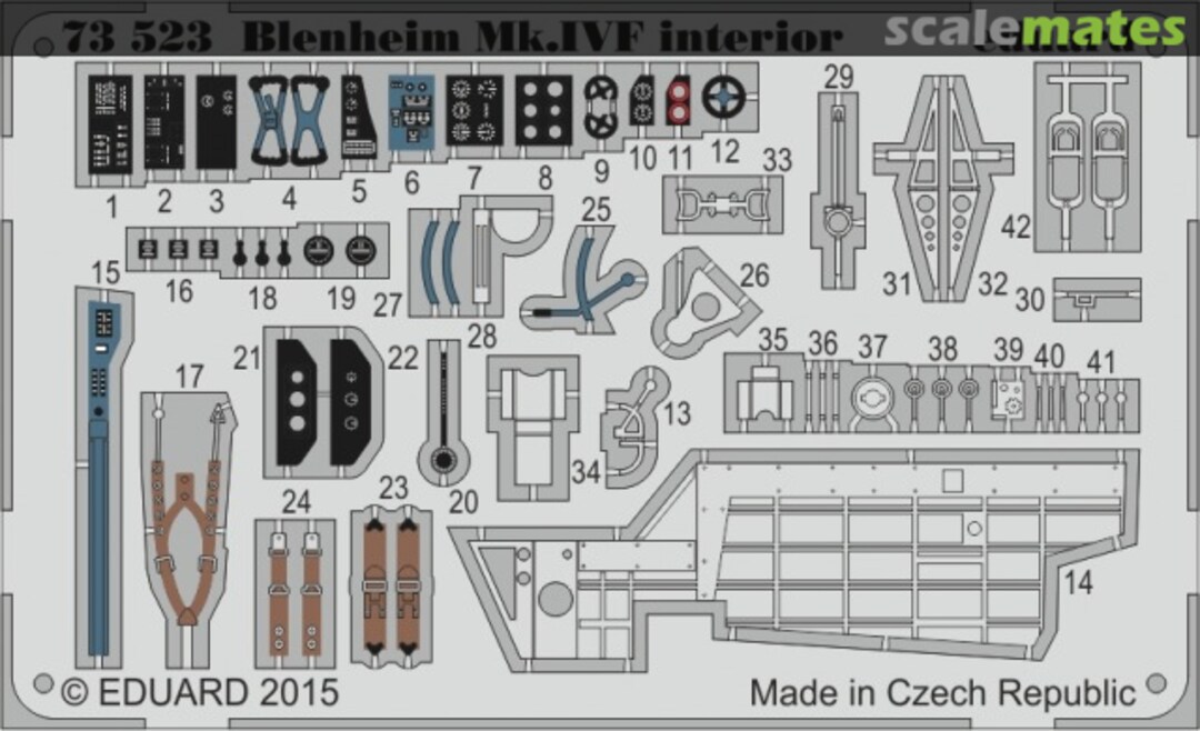 Boxart Blenheim Mk.IVF interior S.A. 73523 Eduard