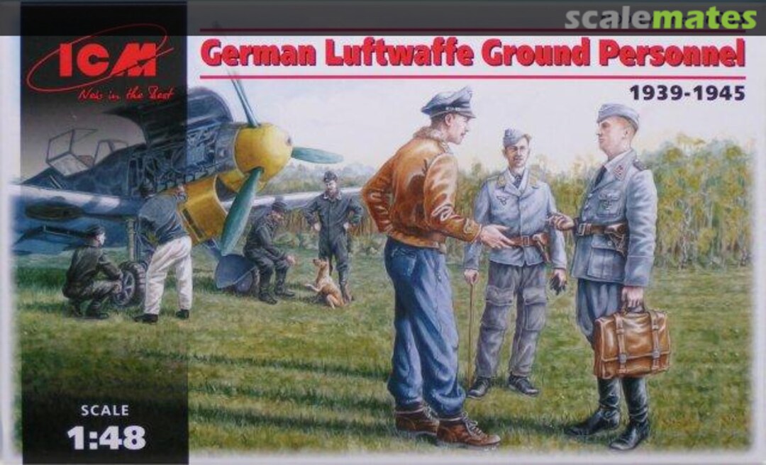 Boxart Luftwaffe Ground Personel 48085 ICM